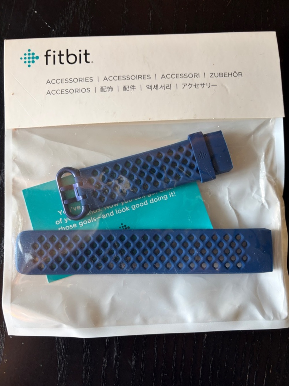 fitbit Navy Blue Perforated Sport Band Replacement